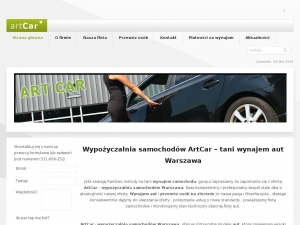 artCar - wypoĹźyczalnia samochodĂłw Warszawa.